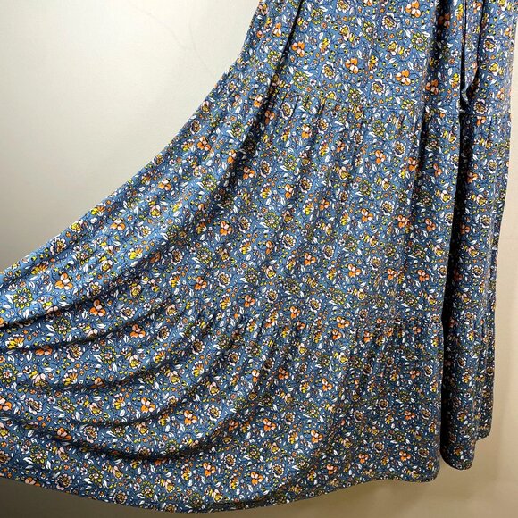 Boden Blue Floral Maxi Dress - Picture 3 of 14